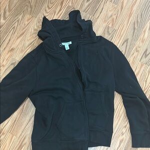 Kids Black Hoodie Jacket